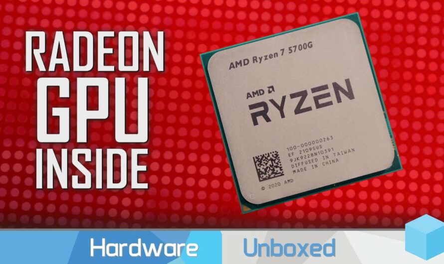Hardware Unboxed reviews the Ryzen 7 5700G APU